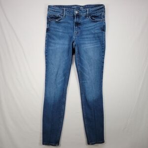 Old Navy Jeans Mid Rise Rockstar Super Skinny Jeans Size 8 Blue